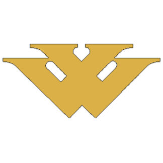 Gold vinyl W monogram for Westchase, FL mailboxes