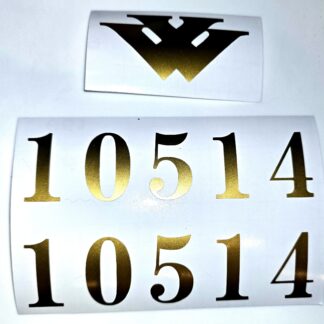 Harbor Links Mailbox Numbers and W Set